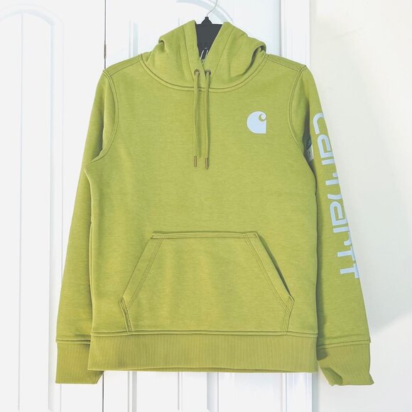 Carhartt Long Sleeve Graphic Hoodie in Green (XS to S) New with Tag - Picture 5 of 14